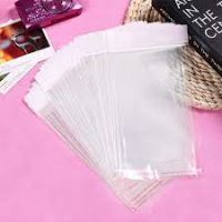 Clear plastic bags with ties