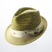 Ladies natural rush straw hat