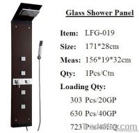 Glass shower panel
