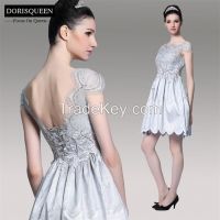 Short Puffy Prom Dresses Open Back Cocktail Party Dress 6073