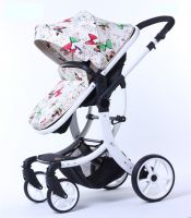 CoBaby High Landscape Baby Stroller, 2 in 1 Foldable Infant Pram, Chair/Bassinet Switchable, Design Patented