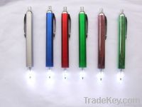 2012 most fashionable and selling metal LED light pen