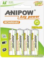 NIMH RECHARGEABLE BATTERY AA SIZE