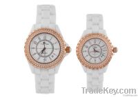 Golden wristwatches men women couple styles ceramic watches