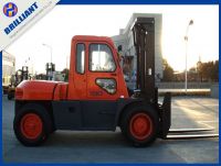 10T Diesel Engine Forklift With Cabin And Wide Visibility Mast