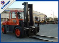 10 Ton Diesel Engine Forklift With Cabin And Wide Visibility Mast