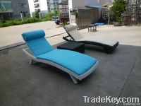 Rattan Outdoor Chaise Lounger