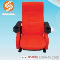 Soft theater chair with cup holder