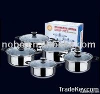 Stainless Steel Belly Stock Pot Language Option  French