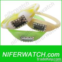 Silicone thin rubber sports watch
