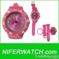 Plastic jelly quartz watch