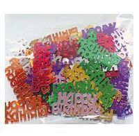 Metallic PVC/PET numerial/ number 2014 confetti Multi-color available