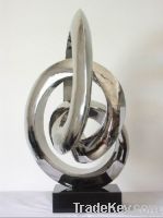 modern abstract stainless steel sculpture