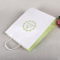 customized logo printing paper advertising bags hot stamping