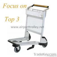 Nature rubber wheels airport luggage trolley