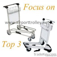 stainless steel airport baggage trolley
