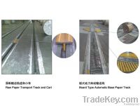 Raw paper conveying line