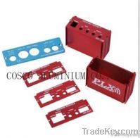 Aluminium box with anodizing and cover plates
