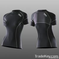 Women Compression Sleeve Less Jersey