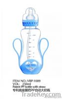 Patent PP Feeding bottle with straw