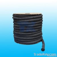 ceramic fiber round braided rope coated graphite