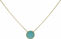 Brazilian Necklaces, with natural stone, GOLD PLATED
