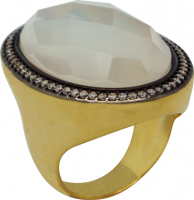 Gold Plated Ring with natural stone