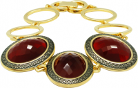 Gold Plated Bracelet with natural stone