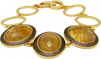 Gold Plated Bracelet with natural stone