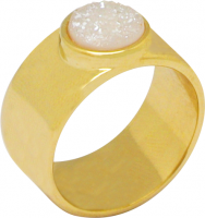 Gold Plated Ring with natural stone