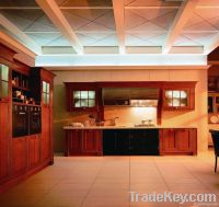 Wood kitchen cabinets