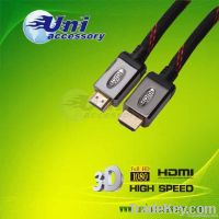 Gold plated metal plug HDMI CABLE for 3D, Ethernet