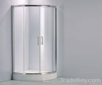 Arc-shape enclosure with double sliding door