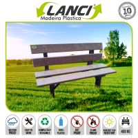 Lanci Recycled Park Bench