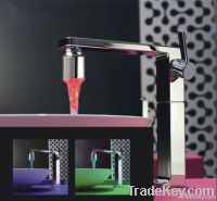 Senior hotel accessories colorful bathroom led faucet