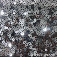 spangle sequin embroidery on mesh fabric