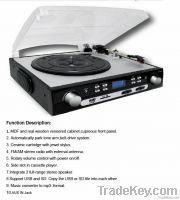 vinyl turntable record FM AM radio player