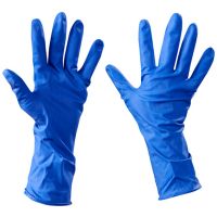 Large In Stock Fast Delivery rubber gloves Blue Disposable Soft Protective nitrile powder free Safety gloves 