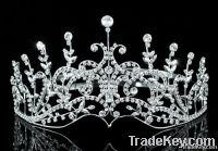 Wholesale Bridal Sparkling Pageant Crystal Tall Tiara CT1579