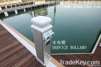 Water Power pedestal, service bollard for floating dock