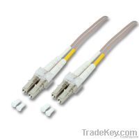 LC-LC MM OM3 Duplex Fiber-optic Patch Cord with Low Insertion Loss and