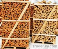 Firewood Alder in 2 m3 wooden container