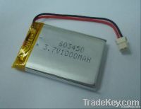 3.7V 1000mAh High Quality Lithium Polymer Battery Pack 603450