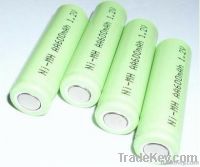 1.2V 600mAh Rechargeable AA Ni-MH Battery Cell:
