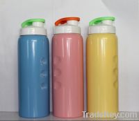 Single wall stainless sports water bottle