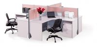 4 seats melamine office workstation