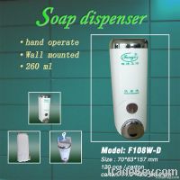 Hotel wall mounted 400ml ABS white transparent liquid soap dispenser