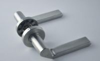 hollow Stainless steel square door handle on square rose