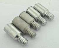 Brush Broom threaded tip,  brush hardware metal connectors / tips