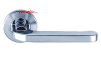 Stainless steel pipe handles rosette handle industrial door lever handle